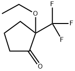 2-乙氧基-2-(三氟甲基)环戊烷-1-酮 结构式