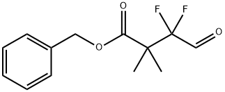 3,3-二氟-2,2-二甲基-4-氧代丁酸苄酯 结构式