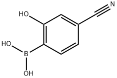 (4-氰基-2-羟基苯基)硼酸 结构式