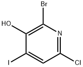 2-溴-6-氯-4-碘吡啶-3-醇 结构式