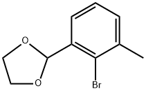 2-(2-bromo-3-methylphenyl)-1,3-dioxolane 结构式