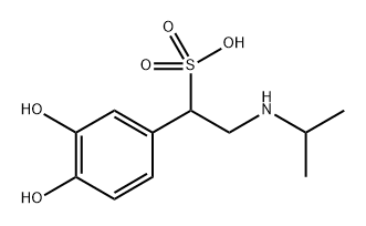 Benzenemethanesulfonic acid, 3,4-dihydroxy-α-[[(1-methylethyl)amino]methyl]-