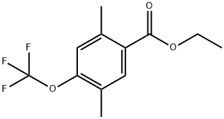Ethyl 2,5-dimethyl-4-(trifluoromethoxy)benzoate 结构式