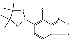 4-氯-5-(4,4,5,5-四甲基-1,3,2-二氧杂硼烷-2-基)苯并[C][1,2,5]噻二唑 结构式