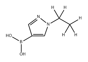 (1-(ethyl-d5)-1H-pyrazol-4-yl)boronic acid 结构式
