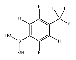 (4-(trifluoromethyl)phenyl-2,3,5,6-d4)boronic acid 结构式