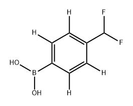 (4-(difluoromethyl)phenyl-2,3,5,6-d4)boronic acid 结构式