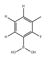 (2-fluoro-3-methylphenyl-4,5,6-d3)boronic acid 结构式