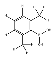 (2,6-bis(methyl-d3)phenyl-3,4,5-d3)boronic acid 结构式