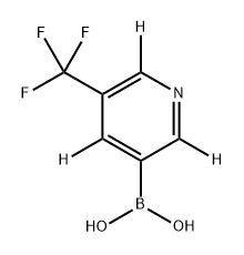 (5-(trifluoromethyl)pyridin-3-yl-2,4,6-d3)boronic acid 结构式