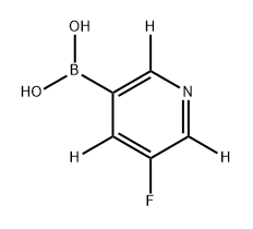 (5-fluoropyridin-3-yl-2,4,6-d3)boronic acid 结构式