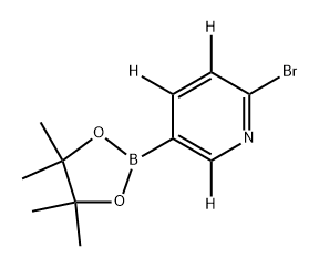 2-bromo-5-(4,4,5,5-tetramethyl-1,3,2-dioxaborolan-2-yl)pyridine-3,4,6-d3 结构式