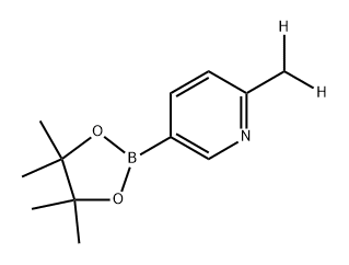 2-(methyl-d2)-5-(4,4,5,5-tetramethyl-1,3,2-dioxaborolan-2-yl)pyridine 结构式
