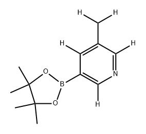 3-(methyl-d2)-5-(4,4,5,5-tetramethyl-1,3,2-dioxaborolan-2-yl)pyridine-2,4,6-d3 结构式
