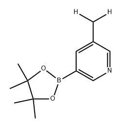 3-(methyl-d2)-5-(4,4,5,5-tetramethyl-1,3,2-dioxaborolan-2-yl)pyridine 结构式