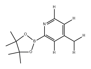 4-(methyl-d2)-2-(4,4,5,5-tetramethyl-1,3,2-dioxaborolan-2-yl)pyridine-3,5,6-d3 结构式