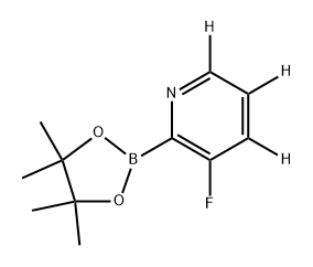 3-fluoro-2-(4,4,5,5-tetramethyl-1,3,2-dioxaborolan-2-yl)pyridine-4,5,6-d3 结构式