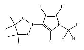 1-(methyl-d3)-3-(4,4,5,5-tetramethyl-1,3,2-dioxaborolan-2-yl)-1H-pyrrole-2,4,5-d3 结构式