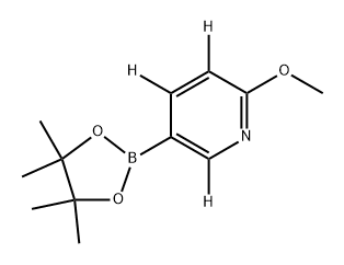 2-methoxy-5-(4,4,5,5-tetramethyl-1,3,2-dioxaborolan-2-yl)pyridine-3,4,6-d3 结构式