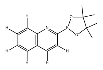 2-(4,4,5,5-tetramethyl-1,3,2-dioxaborolan-2-yl)quinoline-3,4,5,6,7,8-d6 结构式