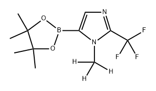 1-(methyl-d3)-5-(4,4,5,5-tetramethyl-1,3,2-dioxaborolan-2-yl)-2-(trifluoromethyl)-1H-imidazole 结构式