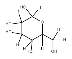 6-(hydroxymethyl-d2)tetrahydro-2H-pyran-2,3,4,5,6-d5-2,3,4,5-tetraol 结构式