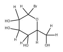 2-bromo-6-(hydroxymethyl-d2)tetrahydro-2H-pyran-2,3,4,5,6-d5-3,4,5-triol 结构式