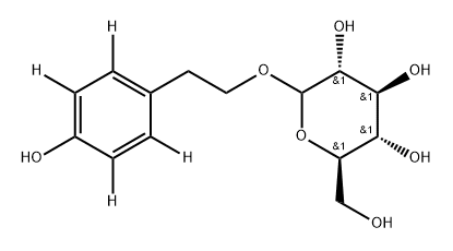 (2R,3S,4S,5R)-2-(hydroxymethyl)-6-(hydroxyphenethoxy)tetrahydro-2H-pyran-3,4,5-triol 结构式