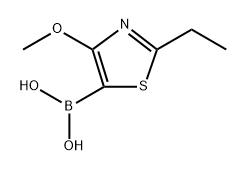 (2-ethyl-4-methoxythiazol-5-yl)boronic acid 结构式