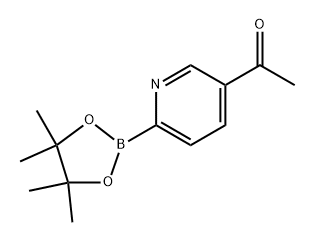 1-(6-(4,4,5,5-tetramethyl-1,3,2-dioxaborolan-2-yl)pyridin-3-yl)ethan-1-one 结构式