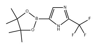 2-(三氟甲基)-1H-咪唑-4-硼酸频哪醇酯 结构式