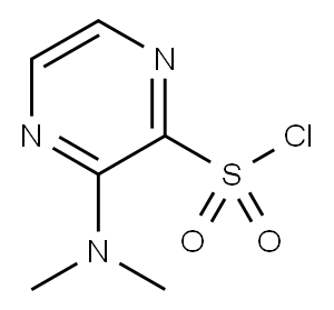 3-(二甲氨基)吡嗪-2-磺酰氯 结构式