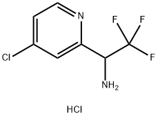 1-(4-氯吡啶-2-基)-2,2,2-三氟乙-1-胺盐酸盐 结构式