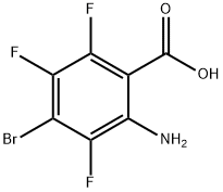 2-氨基-4-溴-3,5,6-三氟苯甲酸 结构式