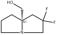 (S)-(2,2-二氟四氢-1H-吡咯啉-7A(5H)-基)甲醇 结构式