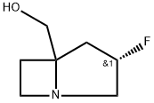 ((3S)-3-氟-1-氮杂二环[3.2.0]庚烷-5-基)甲醇 结构式