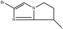 2-溴-7-甲基-6,7-二氢-5H-吡咯并[1,2-A]咪唑 结构式