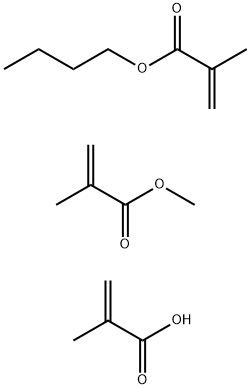 甲基丙烯酸甲酯、甲基丙烯酸丁酯、甲基丙烯酸的聚合物 结构式