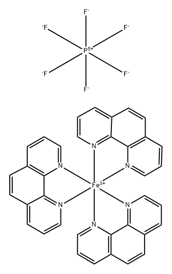 tris(1,10-phenanthroline)iron(III) tris(hexafluorophosphat 结构式