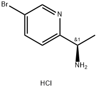 (R)-1-(5-溴吡啶-2-基)乙胺X盐酸盐 结构式