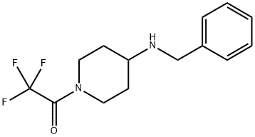 1-三氟乙酰基-4-苄胺基哌啶 结构式
