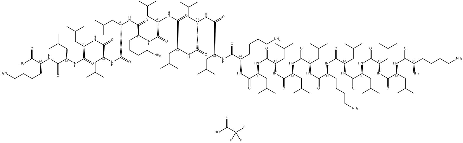 KL4 (PEPTIDE)三氟乙酸盐 结构式