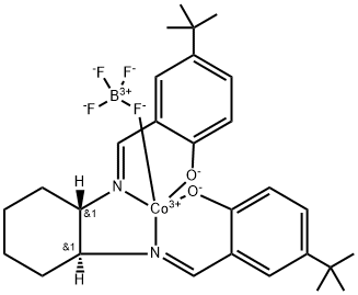 2,2'-[(1S,2S)-1,2-环己二基双[(次氮基-ΚN)亚甲基]]双[4-双(1,1-二甲基乙基)苯酚-ΚO]](2-)][四氟硼酸(1-)-ΚF]钴 结构式