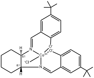 氯[[2,2'-[(1R,2R)-1,2-环己二基双[(次氮基-ΚN)亚甲基]]双[4-双(1,1-二甲基乙基)苯酚-ΚO]](2-)]钴 结构式