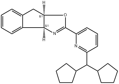 (3AS,8AR)-2-(6-(二环戊基甲基)吡啶-2-基)-3A,8A-二氢-8H-茚并[1,2-D]恶唑 结构式
