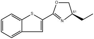 (R)-2-(苯并[B]噻吩-2-基)-4-乙基-4,5-二氢恶唑 结构式