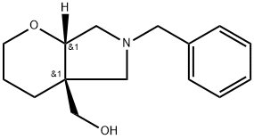 REL-((4AS,7AS)-6-苄基六氢吡喃并[2,3-C]吡咯-4A(2H)-基)甲醇 结构式