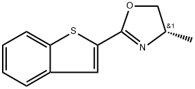 (S)-2-(苯并[B]噻吩-2-基)-4-甲基-4,5-二氢恶唑 结构式