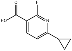 6-环丙基-2-氟烟酸 结构式