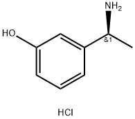 (S)-3-(1-氨基乙基)苯酚盐酸盐 结构式